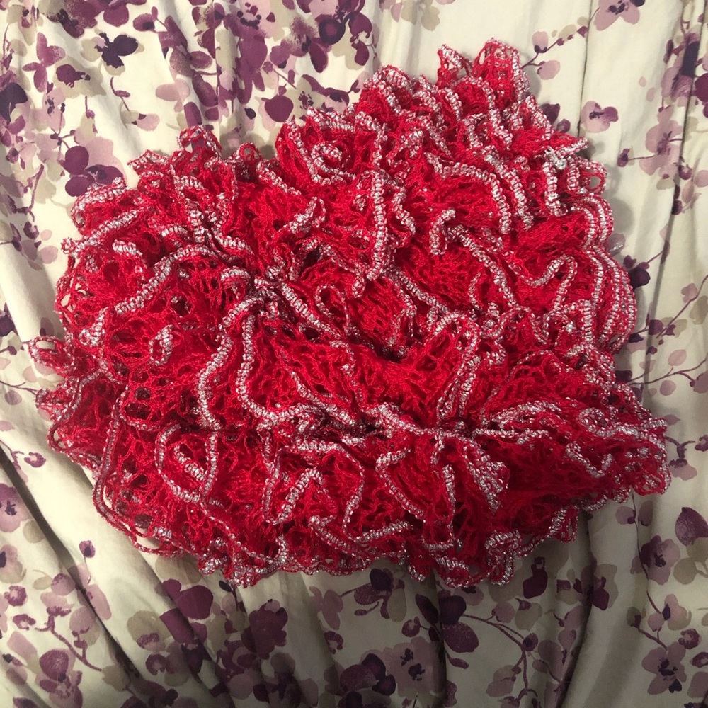 Handmade knit scarf